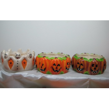 Ceramic Pumpkin Bowl for Halloween